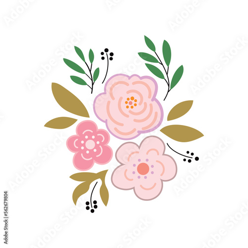 CLUSTER A LAYERED ROSE FLORALS