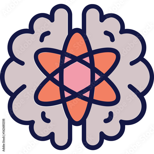 Brain, intelligence Vector Icon

