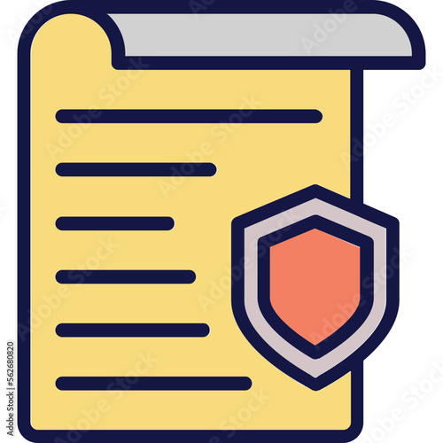 Document, mandate Vector Icon
