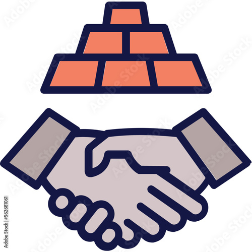 Build relationship, cooperation Vector Icon
