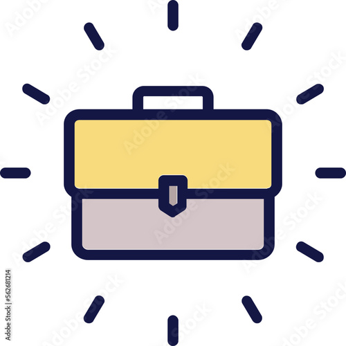 Bag, business skills Vector Icon

