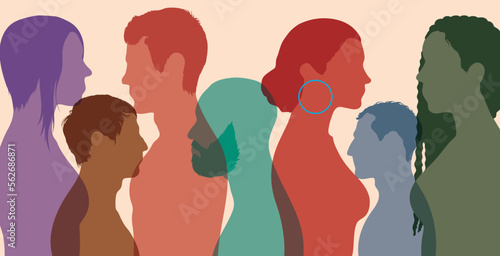 Prepare for a successful career. Multicultural college students. Concept of education. Flat vector illustration