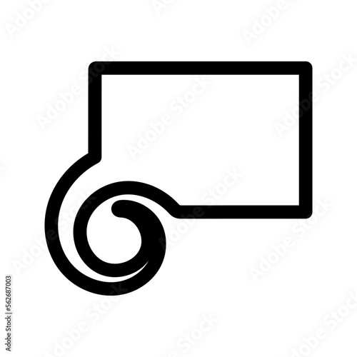 designer tool twirl icon flat vecktor trendy popular