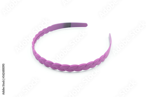 Colorful hair band isolated on white background