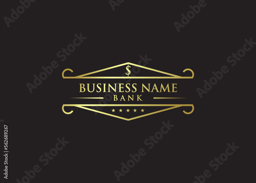 finance logo currency gold color coin royal