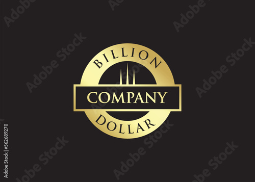 finance logo currency gold color coin royal