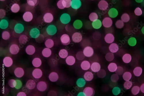 Abstract Blur Background Purple and Green Bokeh Background