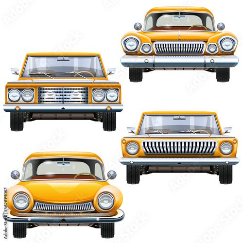 Vector Yellow Cars