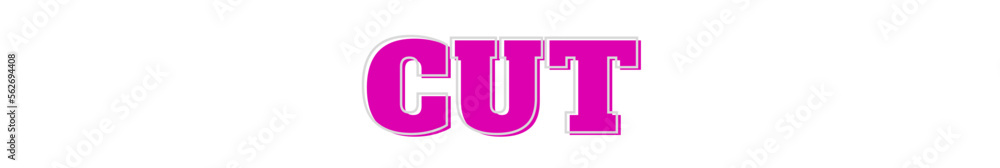 cut Pink typography banner on transparent background cut Pink typography banner on transparent background