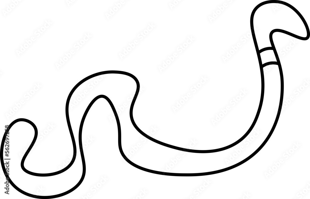 worm design illustration isolated on transparent background worm design illustration isolated on transparent background