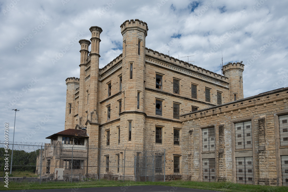 Detail of the old Joliet prison, famous on television