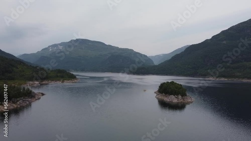 Little Island in a lake surrounded by nature
