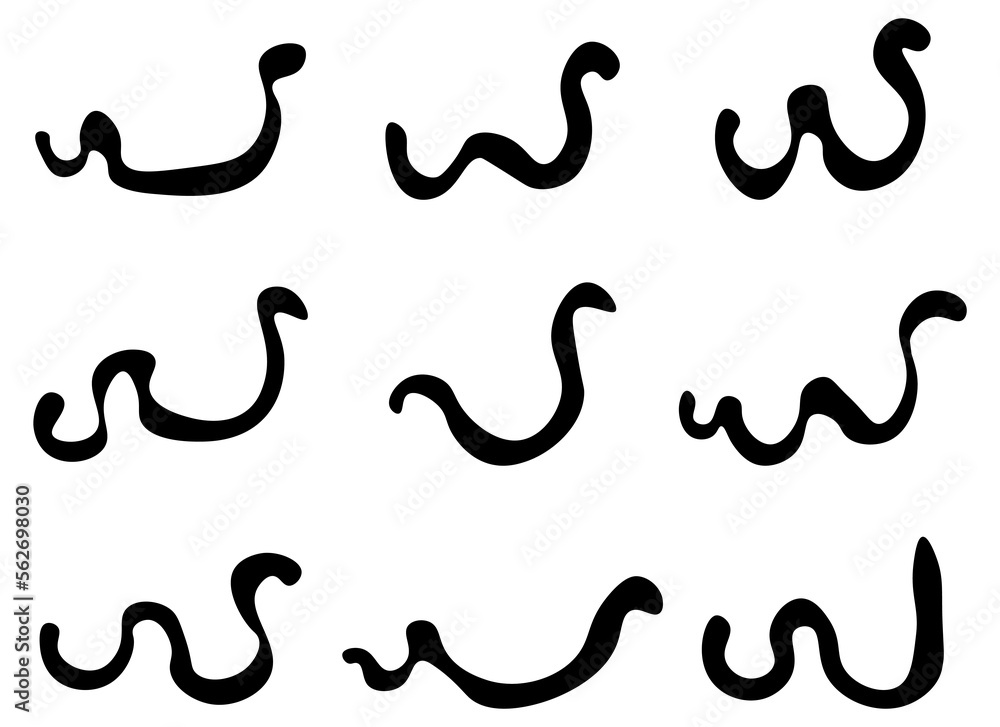 worm design illustration isolated on white background worm design illustration isolated on white background