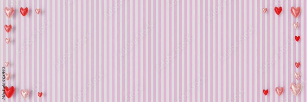 Valentine's Day Background: Frame with cute little colorful hearts (3D Rendering) Valentine's Day Background: Frame with cute little colorful hearts (3D Rendering)