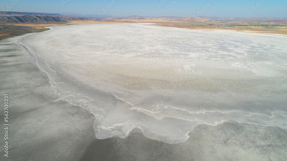 dry lake salt beds