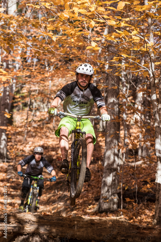 Autumn mountain biking in the WHite Mountains of New Hampshire. Autumn mountain biking in the WHite Mountains of New Hampshire.