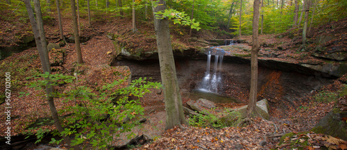 Blue Hen Falls located in Cuyahoga Valley National Park, Ohio, USA.