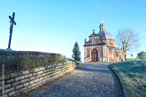Mur de Grammont Geraardsbergen eglise chapelle chapel Oudenberg Kapelmuur cyclisme tour des Flandres courses monument photo