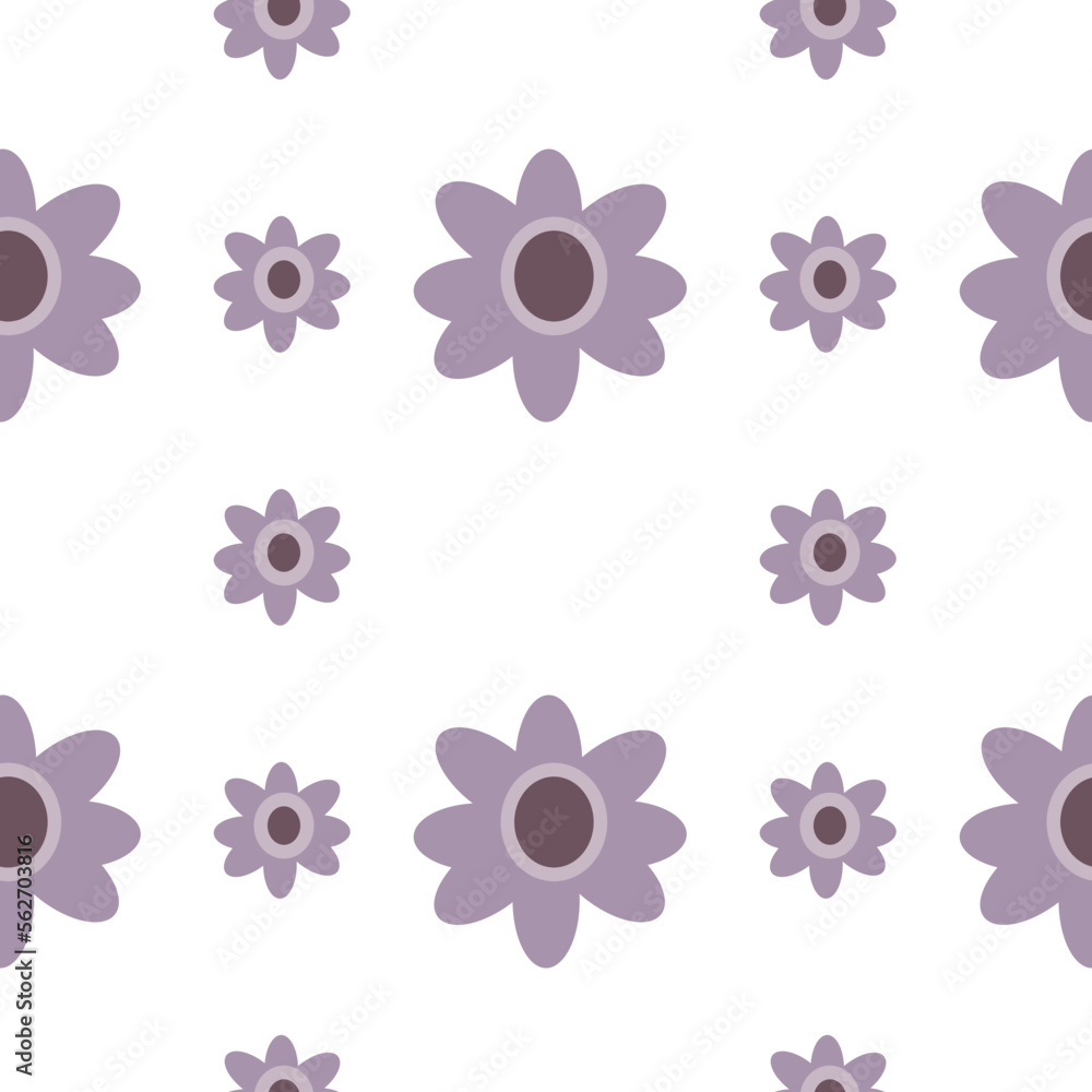 purple gray flowers seamless fabric ceramic paper pattern