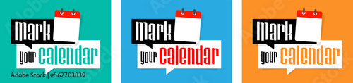 Mark your calendar
