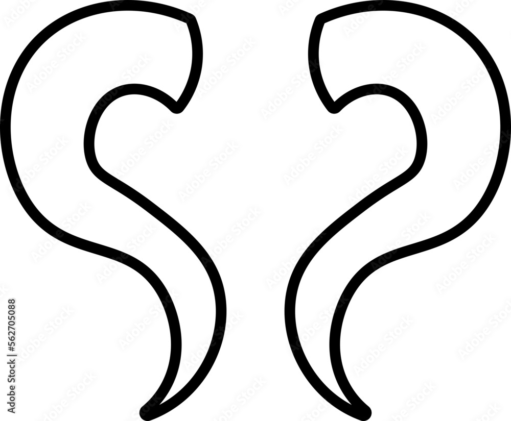 horn design illustration isolated on white background horn design illustration isolated on white background