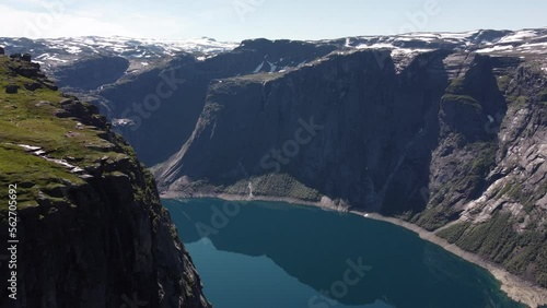 river turn of a fjord in norway