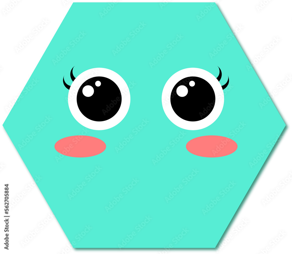 Fototapeta premium cute shapes design illustration isolated on transparent background 