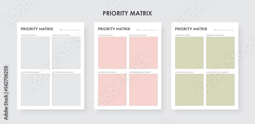 Brain Dump and Priority Matrix, Productivity Planner