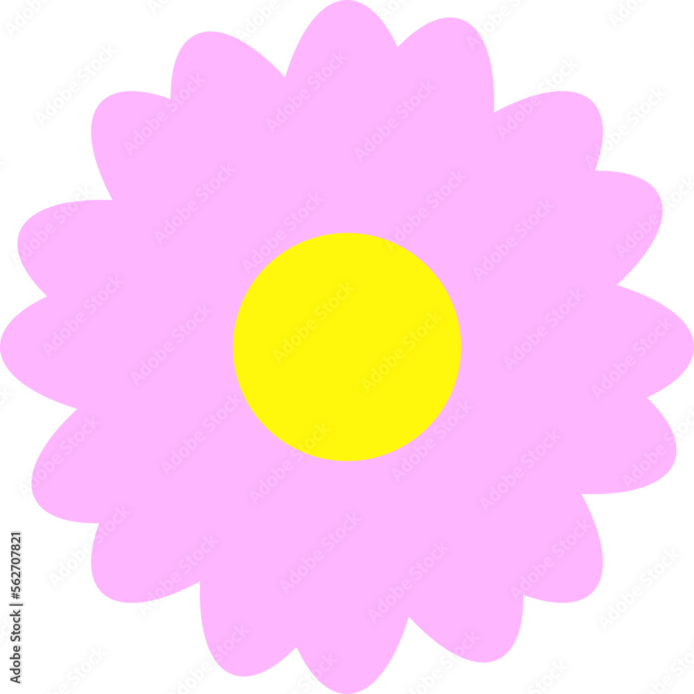 flowers design illustration isolated on transparent background 