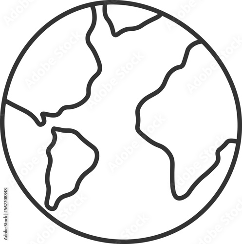 Planet flat icon Universe explore