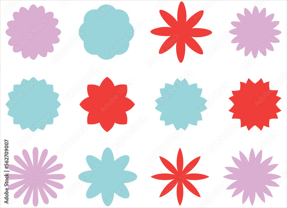 flowers vector design illustration isolated on white background flowers vector design illustration isolated on white background