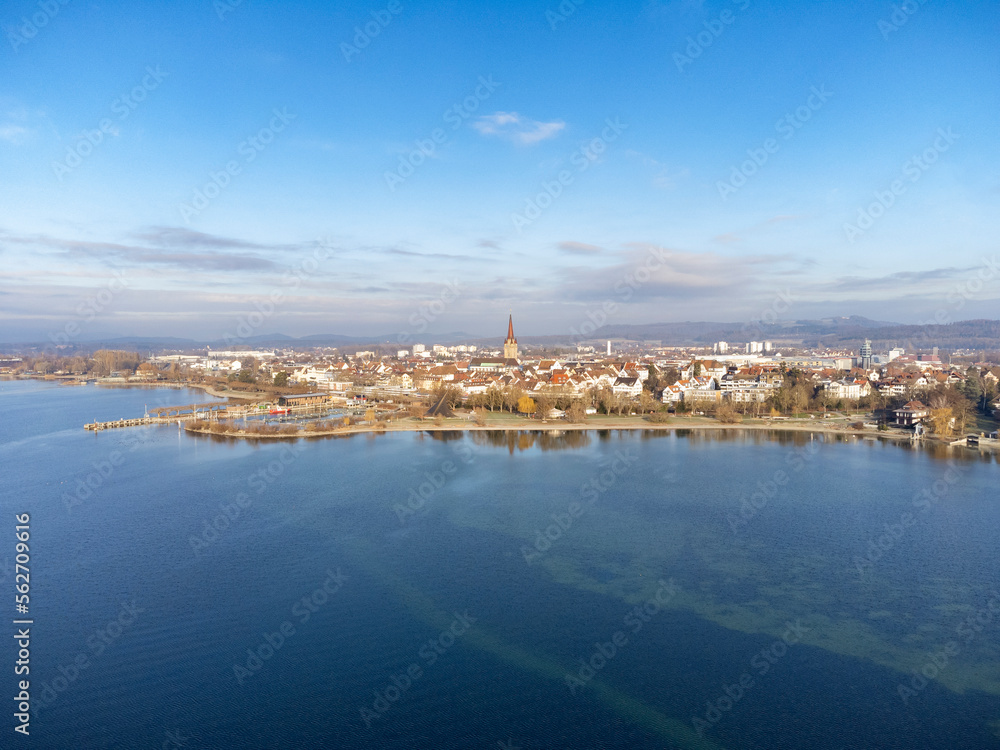 Luftbild der Stadt Radolfzell am Bodensee