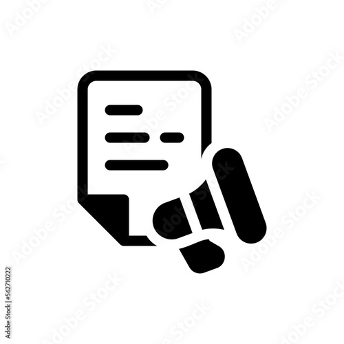 copywriting glyph icon