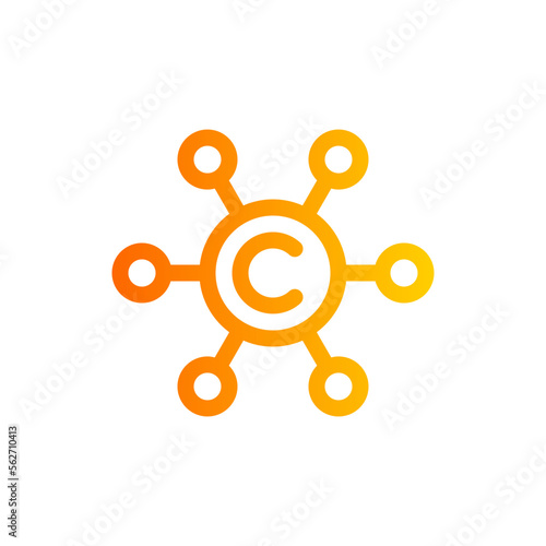 copywriting gradient icon