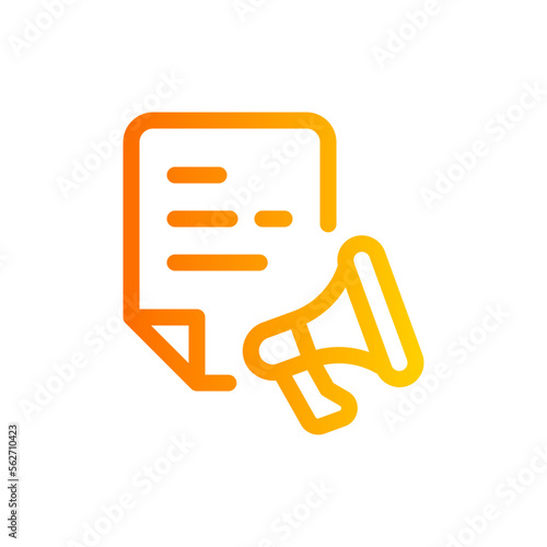copywriting gradient icon