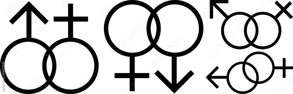 gender symbols silhouette