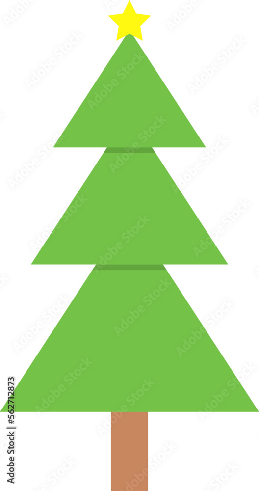 Obraz premium tree vector design illustration isolated on white background