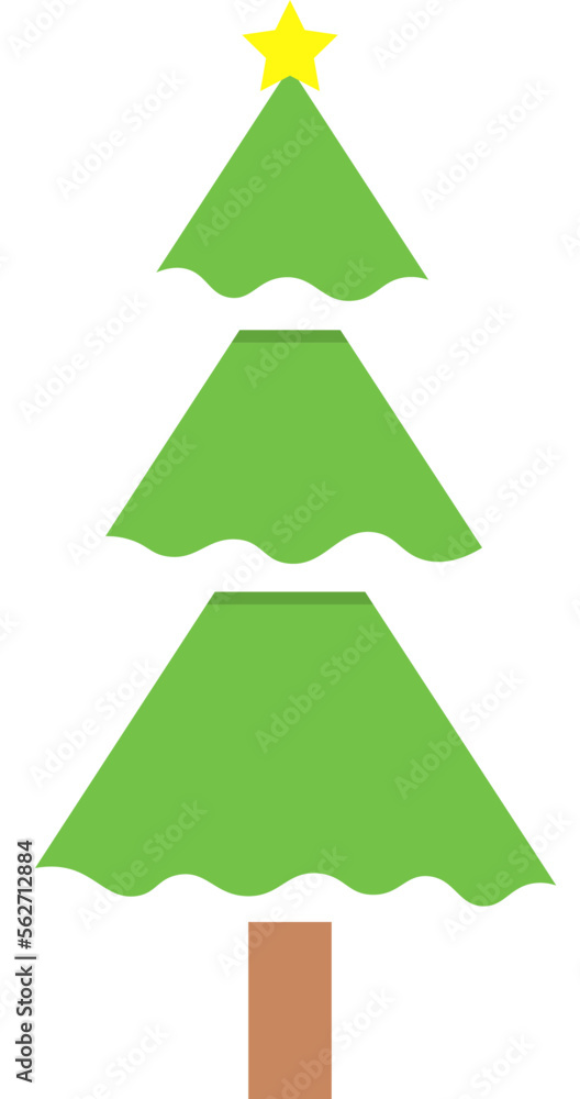 Fototapeta premium tree vector design illustration isolated on white background
