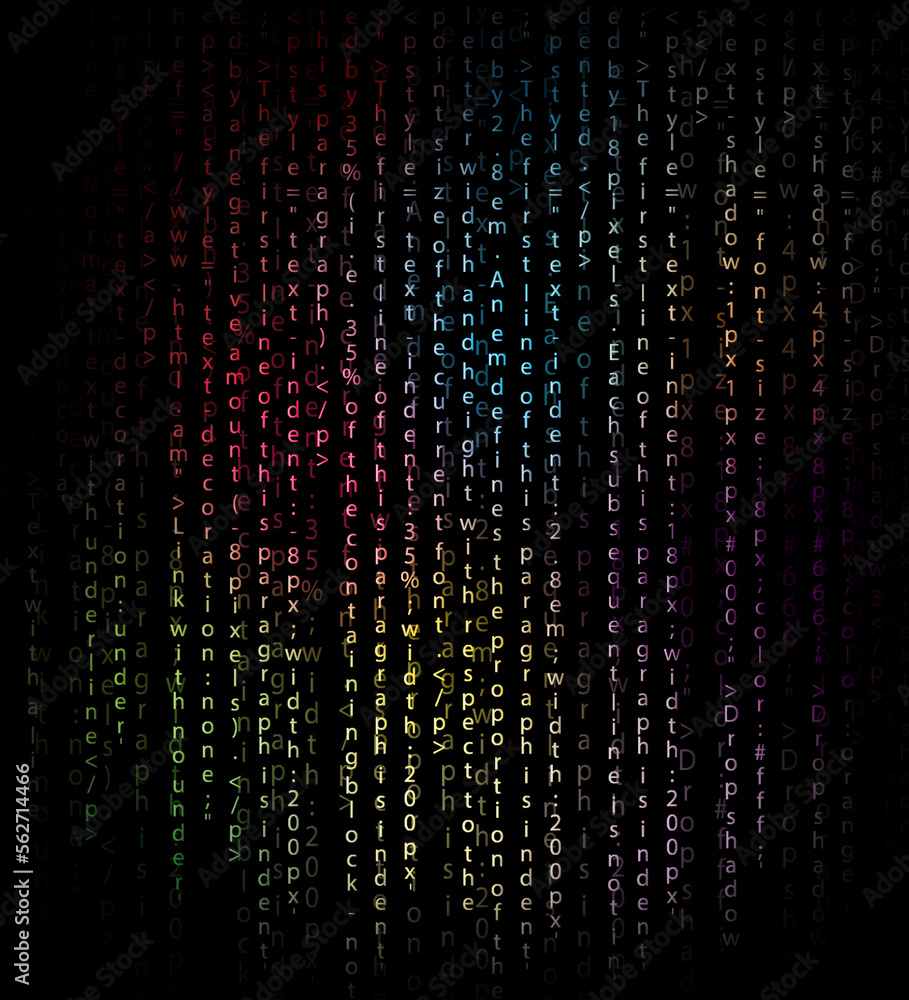 abstract background with code abstract background with code