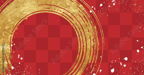 和の金ブラシ背景 テクスチャ