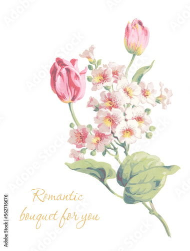 Flowers watercolor illustration.Manual composition.Big Set watercolor elements，Design for textile, wallpapers，Element for design,Greeting card