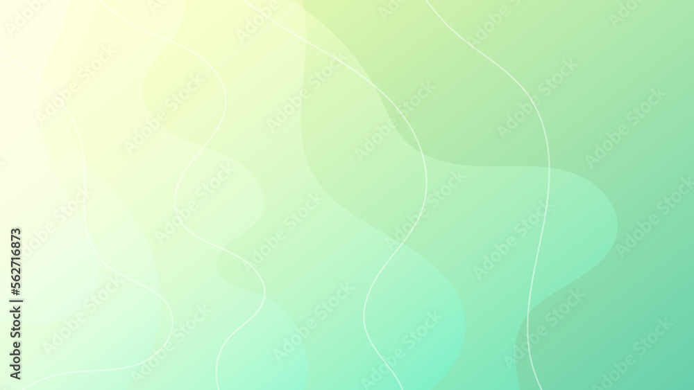 Fototapeta premium Abstract green fluid shape modern background with copy space, vector.