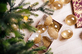 Weihnachtskugel Transparent
 mit Glitzer, Weihnachtsbaumschmuck Weihnachtsdeko Tannenbaum 
