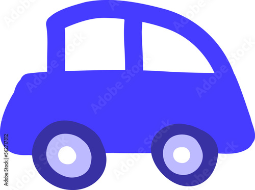 Blue Children's Car