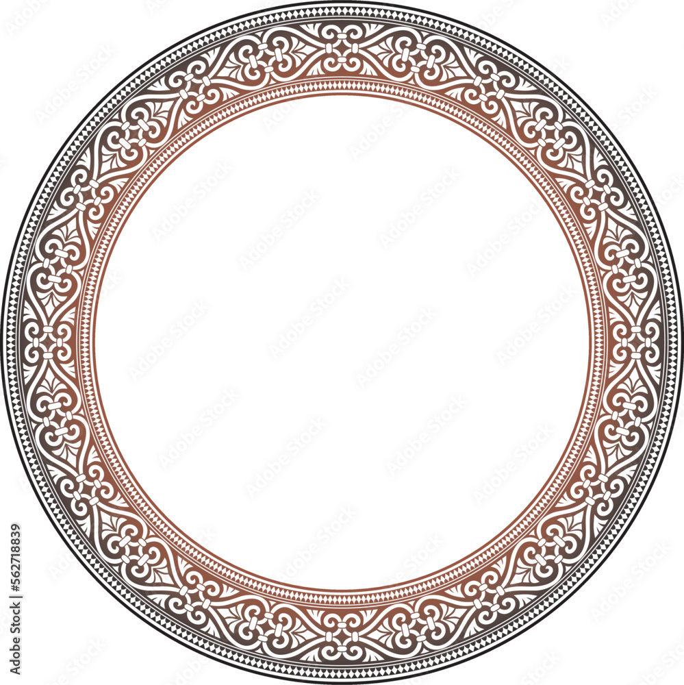 Vector red with black round ornament ring of ancient Greece. Classic pattern frame border Roman Empire.. Vector red with black round ornament ring of ancient Greece. Classic pattern frame border Roman Empire..