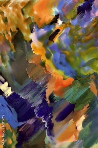  Abstract colorful background, wallpaper. Mixing pastels ,  watercolors, oils and acrylics . 
