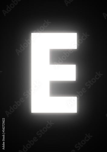 Free Download Alphabet E with Black Background  - GFXLoad