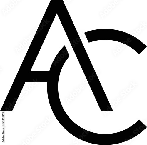 ac initial modern logo