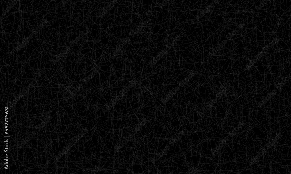 Fototapeta premium Unique black background with unbroken line texture vector