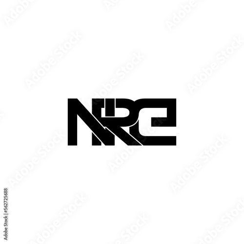 Free Download nre lettering initial monogram logo design - GFXLoad